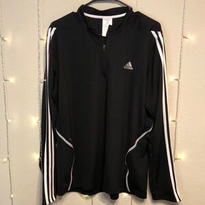 Adidas Mens Response 1/4 Zip Light Weight Running Shirt Size Large